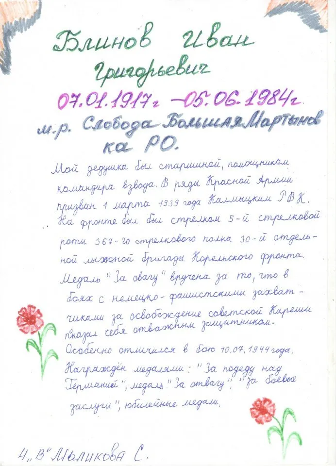 Маликова С 4 В