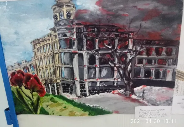 Выставка рисунков учащихся школы  “Великая Победа!”